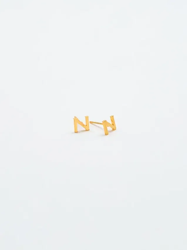 Boucles d’oreilles « Initial » en or Admiral Row