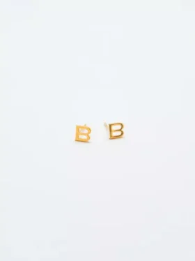 Boucles d’oreilles « Initial » en or Admiral Row
