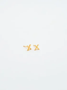 Boucles d’oreilles « Initial » en or Admiral Row
