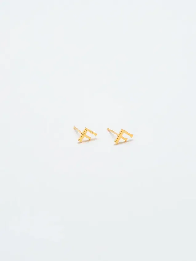 Boucles d’oreilles « Initial » en or Admiral Row