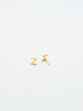 Boucles d’oreilles « Initial » en or Admiral Row