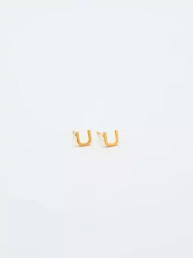 Boucles d’oreilles « Initial » en or Admiral Row
