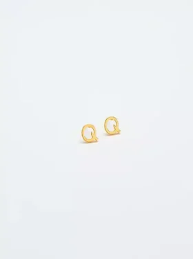 Boucles d’oreilles « Initial » en or Admiral Row