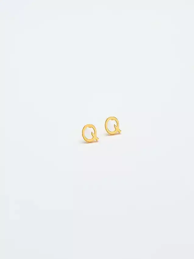 Boucles d’oreilles « Initial » en or Admiral Row