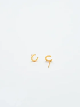 Boucles d’oreilles « Initial » en or Admiral Row