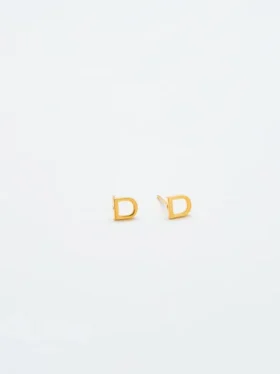Boucles d’oreilles « Initial » en or Admiral Row