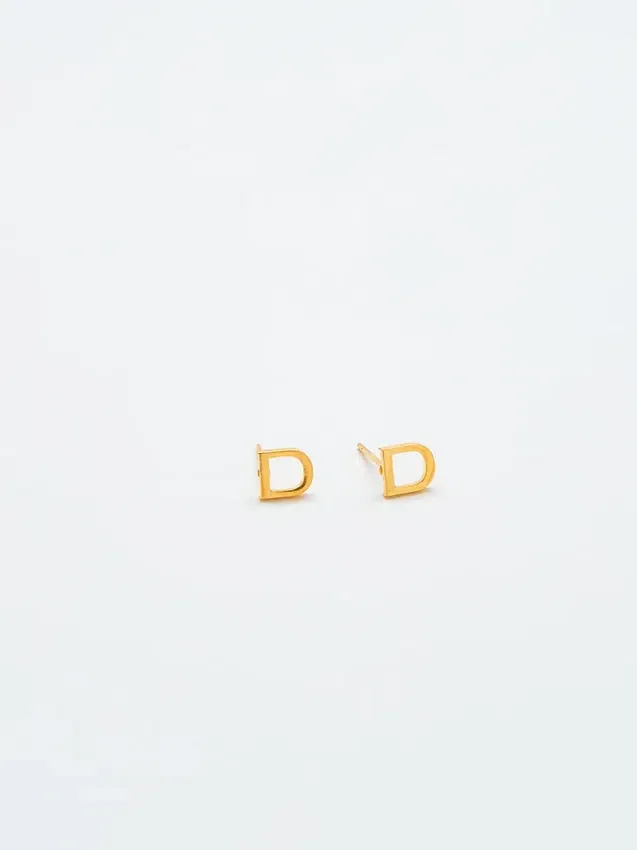 Boucles d’oreilles « Initial » en or Admiral Row