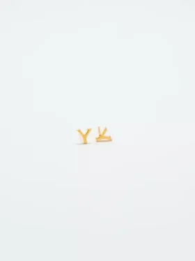 Boucles d’oreilles « Initial » en or Admiral Row