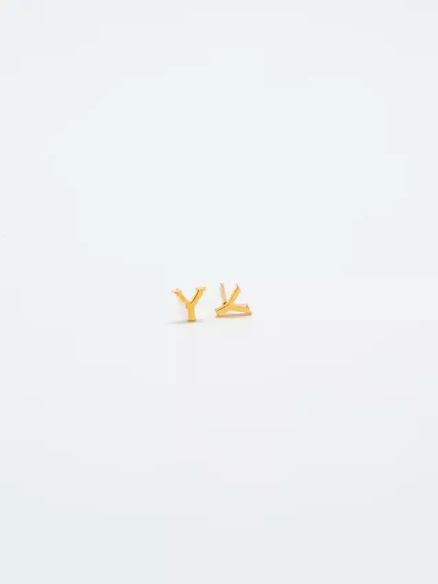 Boucles d’oreilles « Initial » en or Admiral Row