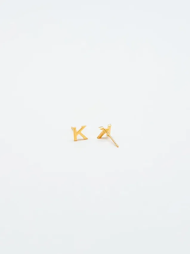Boucles d’oreilles « Initial » en or Admiral Row