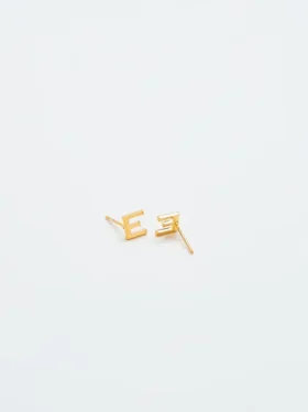 Boucles d’oreilles « Initial » en or Admiral Row