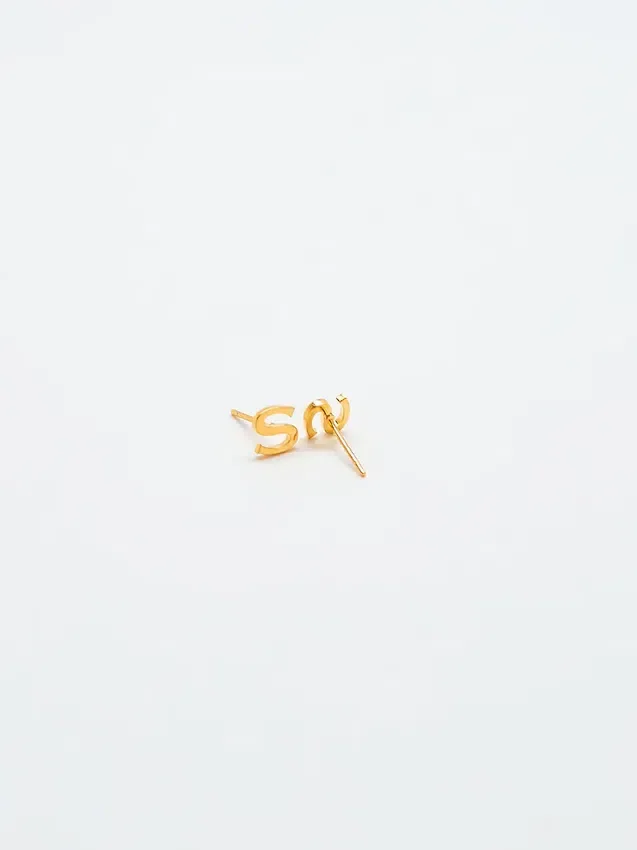 Boucles d’oreilles « Initial » en or Admiral Row