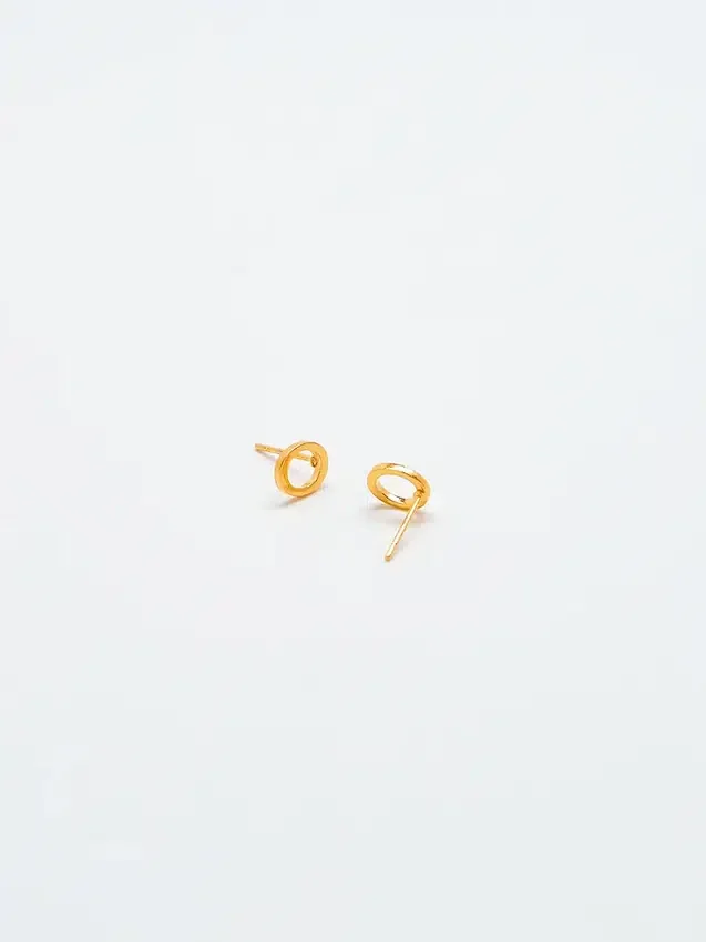 Boucles d’oreilles « Initial » en or Admiral Row