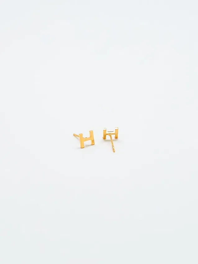 Boucles d’oreilles « Initial » en or Admiral Row
