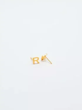 Boucles d’oreilles « Initial » en or Admiral Row