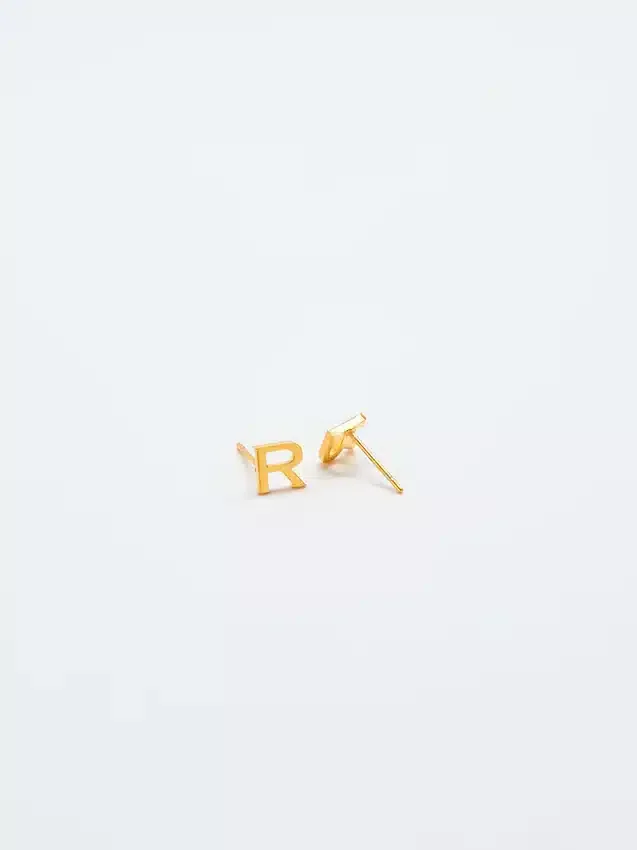 Boucles d’oreilles « Initial » en or Admiral Row