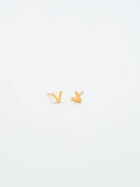 Boucles d’oreilles « Initial » en or Admiral Row