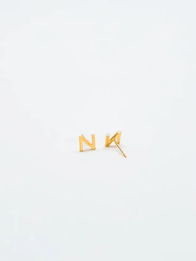 Boucles d’oreilles « Initial » en or Admiral Row