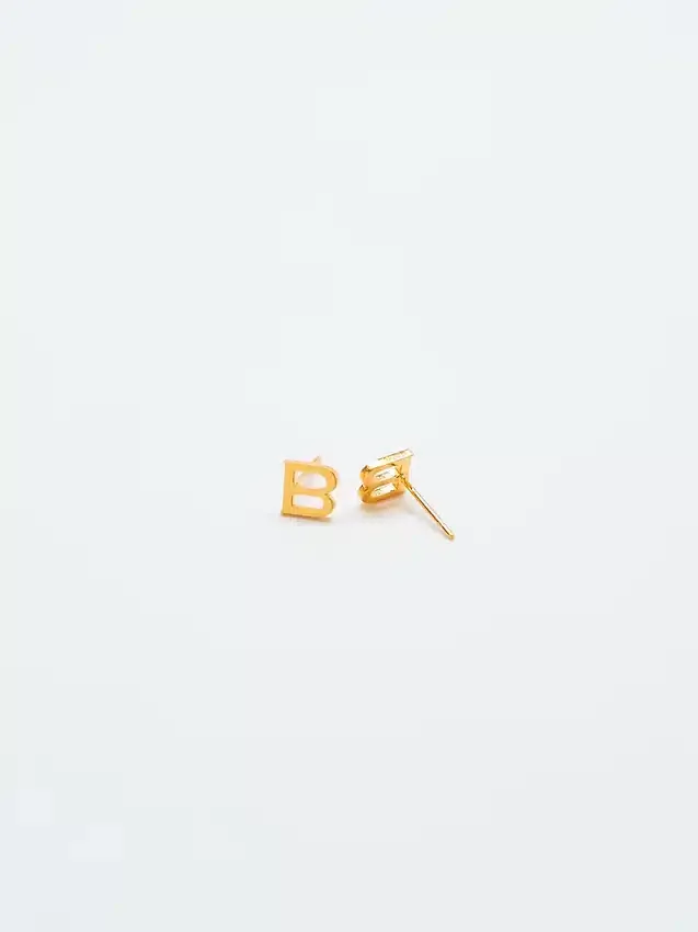 Boucles d’oreilles « Initial » en or Admiral Row