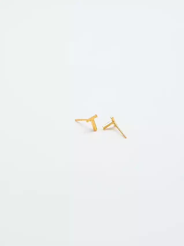 Boucles d’oreilles « Initial » en or Admiral Row