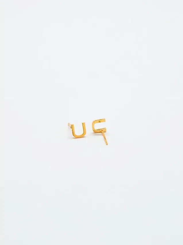 Boucles d’oreilles « Initial » en or Admiral Row