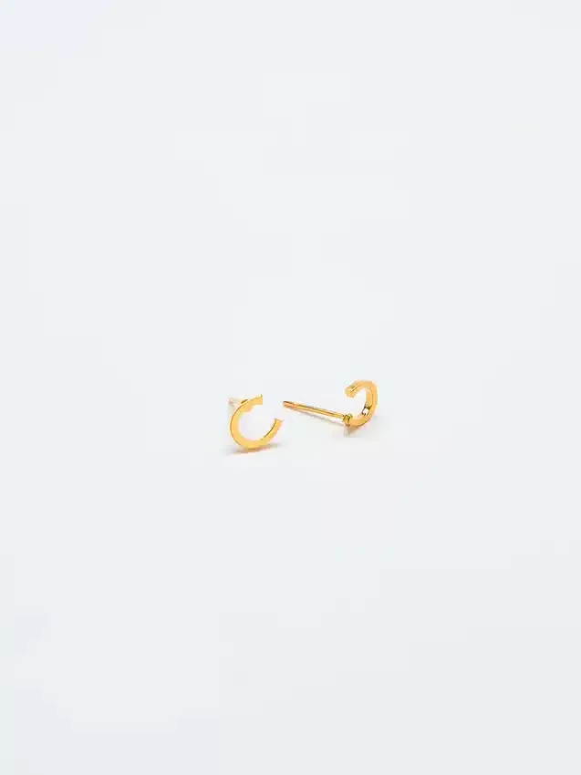 Boucles d’oreilles « Initial » en or Admiral Row