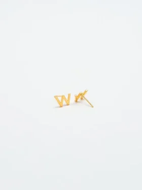 Boucles d’oreilles « Initial » en or Admiral Row