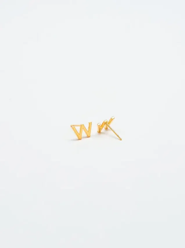 Boucles d’oreilles « Initial » en or Admiral Row