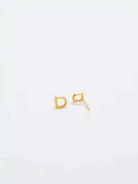 Boucles d’oreilles « Initial » en or Admiral Row