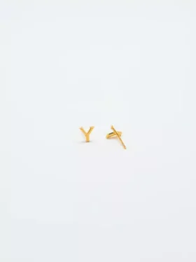 Boucles d’oreilles « Initial » en or Admiral Row