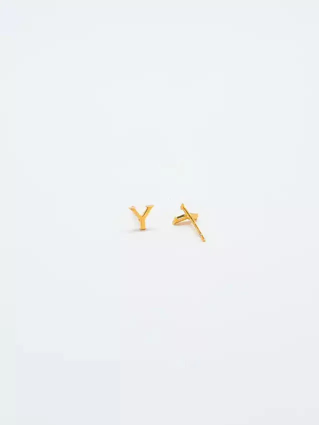 Boucles d’oreilles « Initial » en or Admiral Row