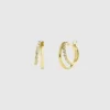 Boucles d’oreilles mini double créole « Toda » d’Ana Luisa