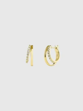 Boucles d’oreilles mini double créole « Toda » d’Ana Luisa