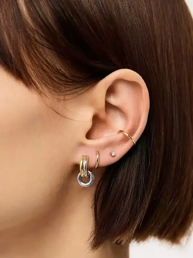 Boucles d’oreilles pendantes « Huggie » Ana Luisa Asher