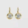 Boucles d’oreilles pendantes à monture en forme de cœur