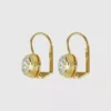Boucles d’oreilles pendantes à monture en forme de cœur