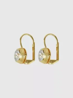 Boucles d’oreilles pendantes à monture en forme de cœur