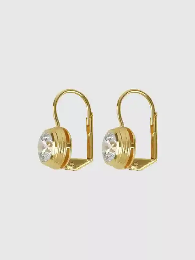 Boucles d’oreilles pendantes à monture en forme de cœur