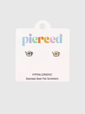 Boucles d’oreilles à vis « Arrosoir » de Pierced Co