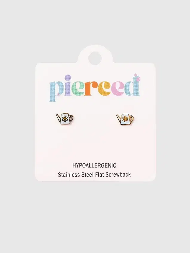 Boucles d’oreilles à vis « Arrosoir » de Pierced Co