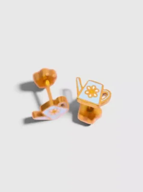 Boucles d’oreilles à vis « Arrosoir » de Pierced Co