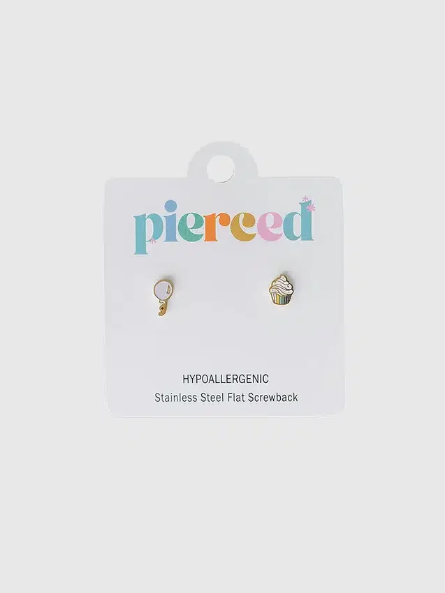 Boucles d’oreilles à vis « Birthday Party » de Pierced Co