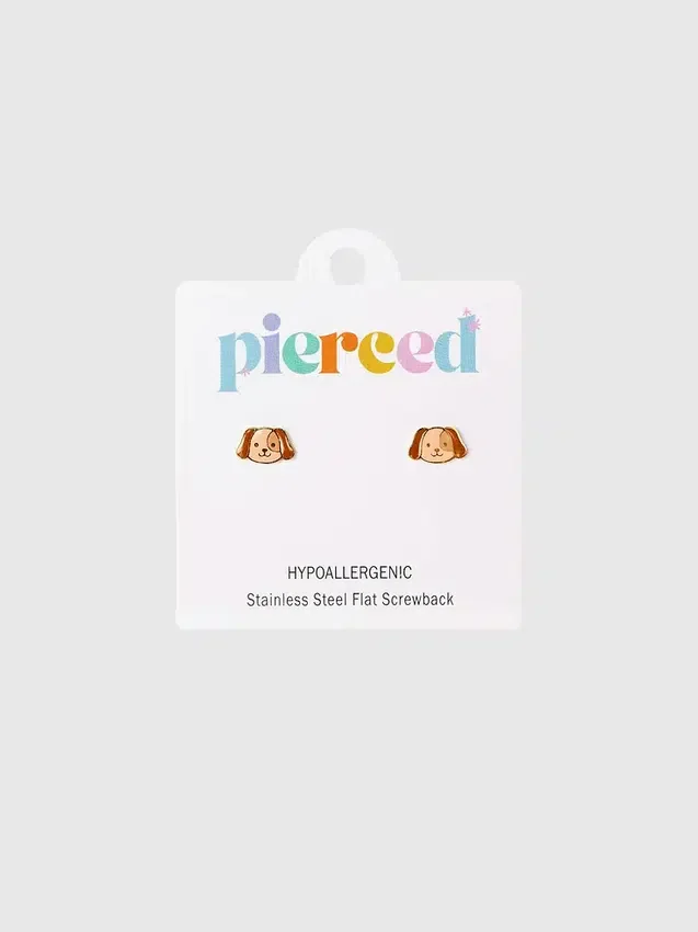 Boucles d’oreilles à vis « Chien »