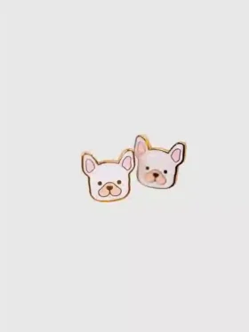 Boucles d’oreilles à vis « Chien »
