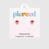 Boucles d’oreilles à vis « Confiture de fraise » de Pierced Co