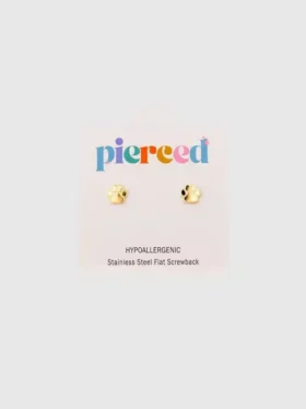 Boucles d’oreilles à vis « empreinte de patte » pour oreilles percées