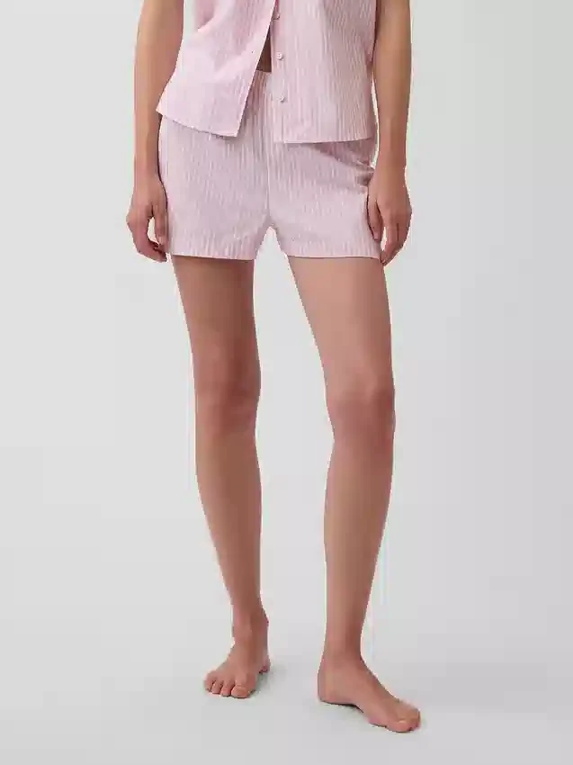 Boxer de pyjama en popeline