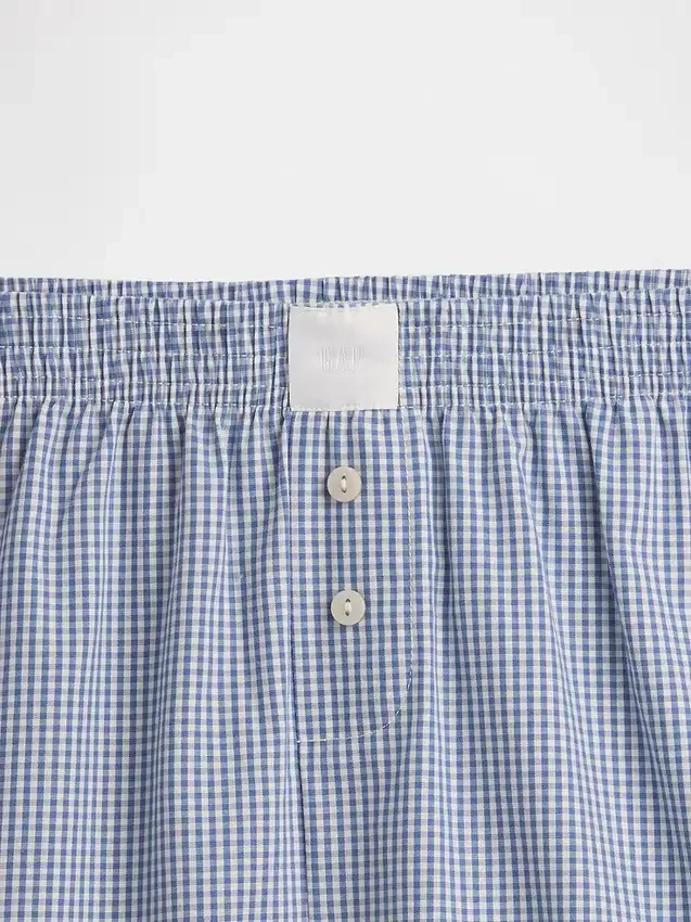 Boxer de pyjama en popeline