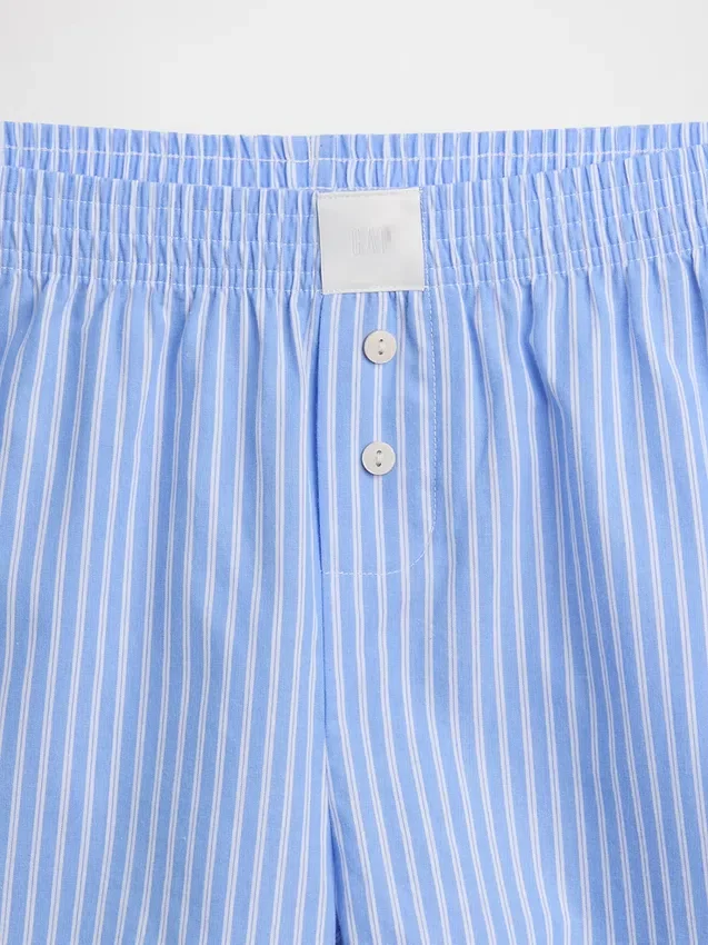 Boxer de pyjama en popeline