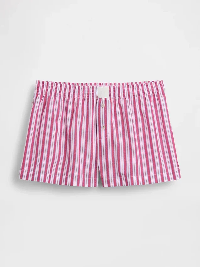 Boxer de pyjama en popeline